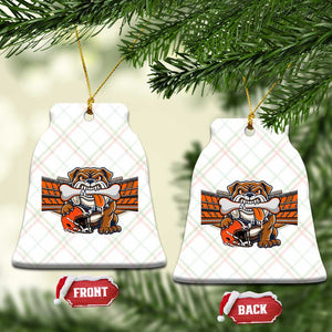 Funny Bulldog Football Lover Ceramic Ornament Game Day Fan Lifestyle TS12 Print Your Wear