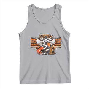 Funny Bulldog Football Lover Tank Top Game Day Fan Lifestyle TS12 Athletic Heather Print Your Wear