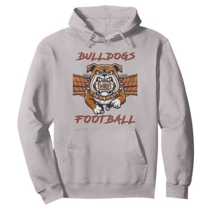 Bulldog Football Lover Hoodie Midwest Game Day Lifestyle TS12 Ice Gray Print Your Wear