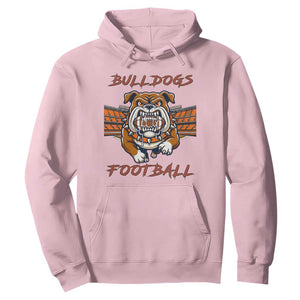 Bulldog Football Lover Hoodie Midwest Game Day Lifestyle TS12 Light Pink Print Your Wear