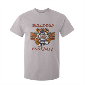 Bulldog Football Lover T Shirt For Kid Midwest Game Day Lifestyle TS12 Ice Gray Print Your Wear