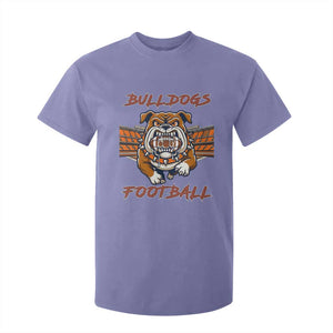 Bulldog Football Lover T Shirt For Kid Midwest Game Day Lifestyle TS12 Violet Print Your Wear