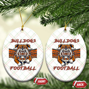 Bulldog Football Lover Ceramic Ornament Midwest Game Day Lifestyle TS12 Print Your Wear