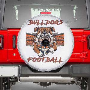 Bulldog Football Lover Spare Tire Cover Midwest Game Day Lifestyle TS12 Black Print Your Wear