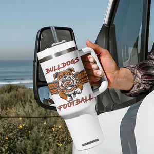 Bulldog Football Lover Tumbler With Handle Midwest Game Day Lifestyle TS12 Print Your Wear