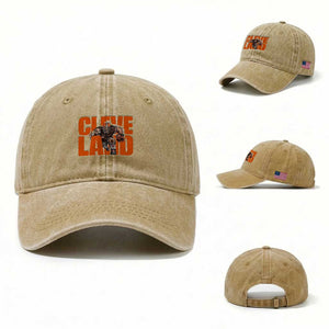 CFBB Midwest Football Player Gift Washed Cotton Baseball Cap TS12 Washed Cap Universal Fit Khaki Print Your Wear