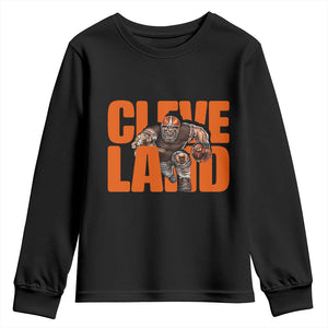 CFBB Midwest Football Player Gift Youth Sweatshirt TS12 Black Print Your Wear