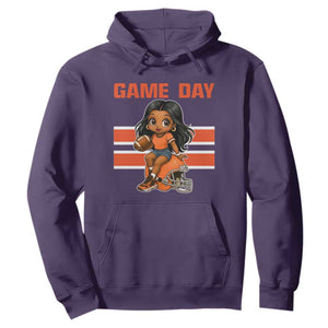 Funny Game Day Cute Girl Hoodie Midwest Football Player Gift TS12 Purple Print Your Wear