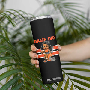 Funny Game Day Cute Girl Skinny Tumbler Midwest Football Player Gift TS12 Print Your Wear