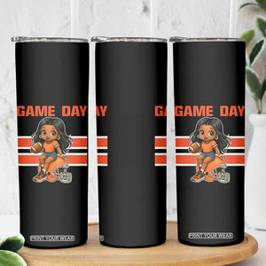 Funny Game Day Cute Girl Skinny Tumbler Midwest Football Player Gift TS12 Print Your Wear