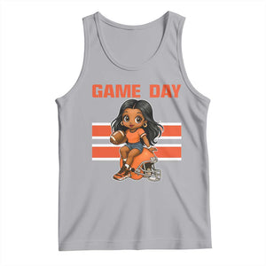 Funny Game Day Cute Girl Tank Top Midwest Football Player Gift TS12 Athletic Heather Print Your Wear