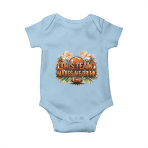 This Team Makes Me Drink Baby Onesie CFBB Fan Gift TS12 Light Blue Print Your Wear