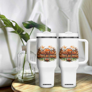 This Team Makes Me Drink Tumbler With Handle CFBB Fan Gift TS12 Print Your Wear