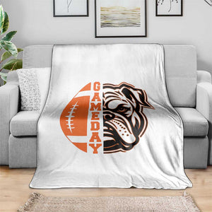 Bulldog Football Lover Throw Blanket Game Day Fan Lifestyle TS12 Print Your Wear