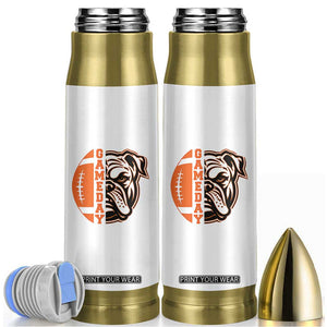 Bulldog Football Lover Bullet Tumbler Game Day Fan Lifestyle TS12 White Print Your Wear