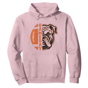 Bulldog Football Lover Hoodie Game Day Fan Lifestyle TS12 Light Pink Print Your Wear