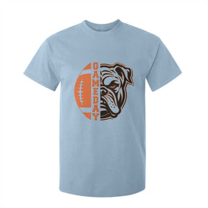 Bulldog Football Lover T Shirt For Kid Game Day Fan Lifestyle TS12 Light Blue Print Your Wear