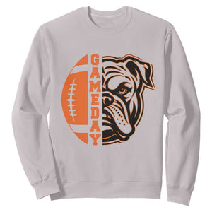 Bulldog Football Lover Sweatshirt Game Day Fan Lifestyle TS12 Ice Gray Print Your Wear