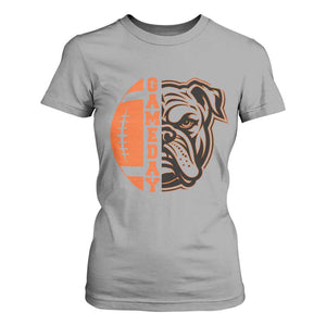 Bulldog Football Lover T Shirt For Women Game Day Fan Lifestyle TS12 Sport Gray Print Your Wear