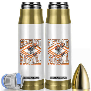 Funny Skeleton Dark Football Bullet Tumbler CFBB Fan Gift TS12 White Print Your Wear