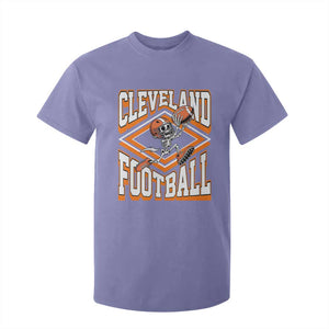 Funny Skeleton Dark Football T Shirt For Kid CFBB Fan Gift TS12 Violet Print Your Wear