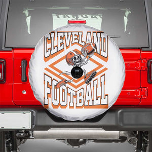Funny Skeleton Dark Football Spare Tire Cover CFBB Fan Gift TS12 Black Print Your Wear