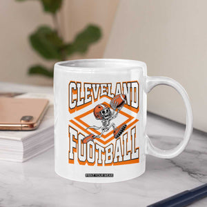 Funny Skeleton Dark Football Coffee Mug CFBB Fan Gift TS12 Print Your Wear