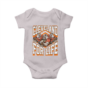 Cleveland For Life Baby Onesie CFBB Fan Gift TS12 Ice Gray Print Your Wear