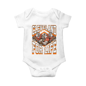 Cleveland For Life Baby Onesie CFBB Fan Gift TS12 White Print Your Wear