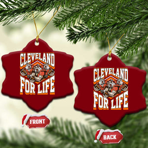 Cleveland For Life Ceramic Ornament CFBB Fan Gift TS12 Print Your Wear