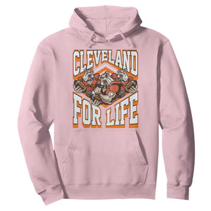 Cleveland For Life Hoodie CFBB Fan Gift TS12 Light Pink Print Your Wear