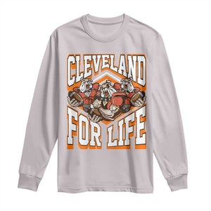 Cleveland For Life Long Sleeve Shirt CFBB Fan Gift TS12 Ice Gray Print Your Wear