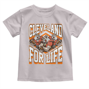 Cleveland For Life Toddler T Shirt CFBB Fan Gift TS12 Ice Gray Print Your Wear