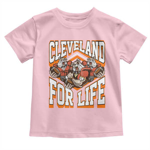 Cleveland For Life Toddler T Shirt CFBB Fan Gift TS12 Light Pink Print Your Wear