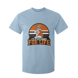 Funny Bulldog Game Day T Shirt For Kid Cleveland For Life TS12 Light Blue Print Your Wear