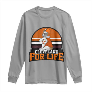 Funny Bulldog Game Day Long Sleeve Shirt Cleveland For Life TS12 Sport Gray Print Your Wear