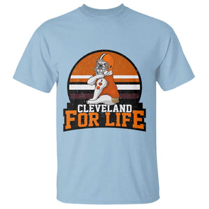Funny Bulldog Game Day T Shirt Cleveland For Life TS12 Light Blue Print Your Wear