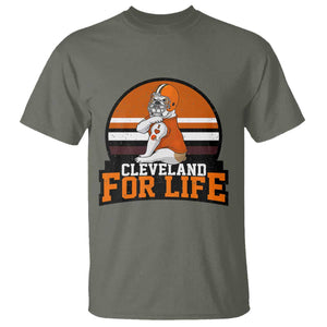 Funny Bulldog Game Day T Shirt Cleveland For Life TS12 Military Green Print Your Wear