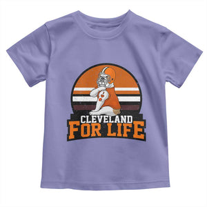 Funny Bulldog Game Day Toddler T Shirt Cleveland For Life TS12 Violet Print Your Wear