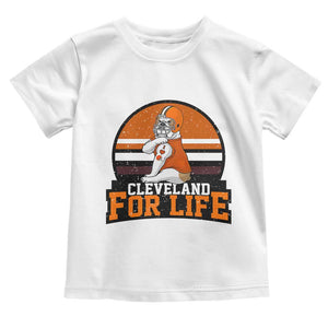 Funny Bulldog Game Day Toddler T Shirt Cleveland For Life TS12 White Print Your Wear