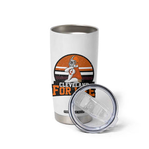 Funny Bulldog Game Day Tumbler Cup Cleveland For Life TS12 Print Your Wear