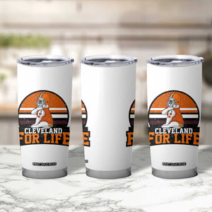 Funny Bulldog Game Day Tumbler Cup Cleveland For Life TS12 Print Your Wear