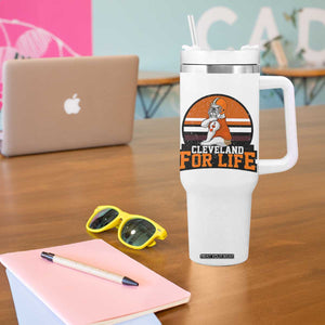 Funny Bulldog Game Day Tumbler With Handle Cleveland For Life TS12 Print Your Wear