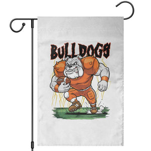 Funny Bulldog Playing Football Garden Flag Game Day Dog Lover TS12 Black Print Your Wear