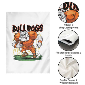 Funny Bulldog Playing Football Garden Flag Game Day Dog Lover TS12 Print Your Wear
