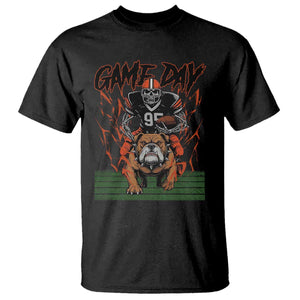 Funny Skeleton Playing Football T Shirt Game Day Gift TS12 Black Print Your Wear