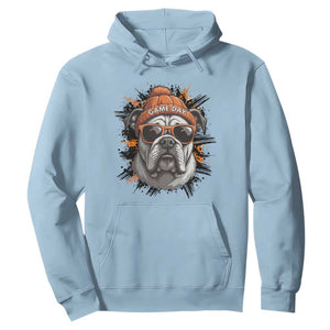 Bulldog Football Spirit Hoodie Game Day Dog Lover Gift TS12 Light Blue Print Your Wear