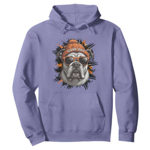 Bulldog Football Spirit Hoodie Game Day Dog Lover Gift TS12 Violet Print Your Wear