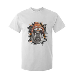 Bulldog Football Spirit T Shirt For Kid Game Day Dog Lover Gift TS12 White Print Your Wear