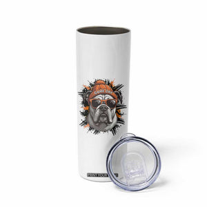 Bulldog Football Spirit Skinny Tumbler Game Day Dog Lover Gift TS12 Print Your Wear